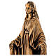 Estatua Virgen Milagrosa 40 cm bronceada polvo mármol PARA EXTERIOR s2