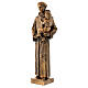 St. Anthony statue in bronzed marble powder composite 40 cm, OUTDOOR s3