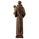 St Anthony of Padua statue, 40 cm bronzed synthetic marble FOR OUTDOORS s6