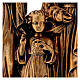 Heilige Familie 40cm Marmorpulver Bronzefinish für AUSSENGEBRAUCH s2
