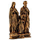 Heilige Familie 40cm Marmorpulver Bronzefinish für AUSSENGEBRAUCH s5