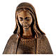 Wunderbare Gottesmutter 62cm Marmorpulver Bronzefinish für AUSSENGEBRAUCH s2