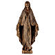Statue Vierge Miraculeuse 62 cm poudre marbre Carrare effet bronze POUR EXTÉRIEUR s1