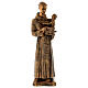 Heiliger Anton aus Padua 60cm Marmorpulver Bronzefinish für AUSSENGEBRAUCH s1