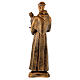 St. Anthony statue in bronzed marble powder composite 60 cm, OUTDOOR s6