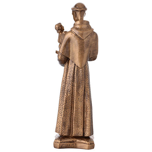 Saint Anthony of Padua 60 cm, bronzed marble dust FOR OUTDOORS 8
