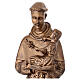 Saint Anthony of Padua 60 cm, bronzed marble dust FOR OUTDOORS s4
