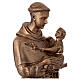 Saint Anthony of Padua 60 cm, bronzed marble dust FOR OUTDOORS s6
