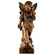 Angel with flowers statue in bronzed marble powder composite 60 cm, OUTDOOR s1