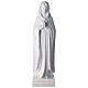 Our Lady of the Mystical Rose 70 cm white synthetic marble s1