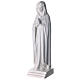 Our Lady Rosa Mystica, 70 cm synthetic white marble s3