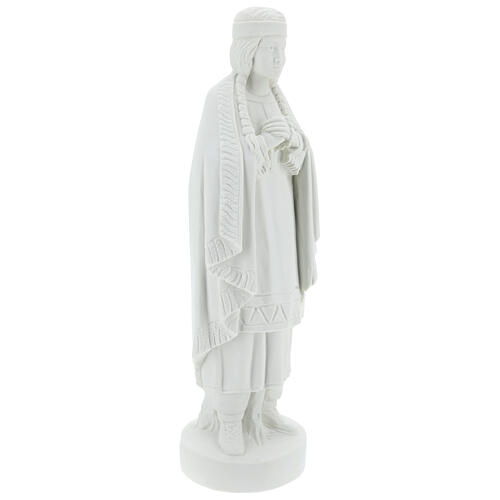Figura Święta Katarzyna Tekakwitha 55 cm proszek marmurowy biały 5