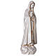 Estatua Virgen Fátima polvo mármol nacarado oro 60 cm s4