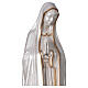 Estatua Virgen Fátima polvo mármol nacarado oro 60 cm s5