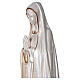 Estatua Virgen Fátima polvo mármol nacarado oro 60 cm s6