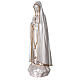 Our Lady of Fatima statue marble dust finish mother of pearl gold 60 cm s3