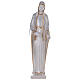 Our Lady of the Miraculous Medal statue pearl marble dust with golden details s1