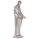 Our Lady of the Miraculous Medal statue pearl marble dust with golden details s5