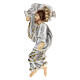Saint Joseph endormi tunique blanche poudre de marbre 12 cm s3