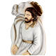 Schlafender Sankt Joseph aus Marmorstaub mit weißem Gewand, 40 cm AUßEN s2