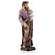 San Giuseppe con Bambino dipinto polvere di marmo 15 cm s4