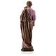 St Joseph statue with Child painted reconstituted marble 15 cm s5