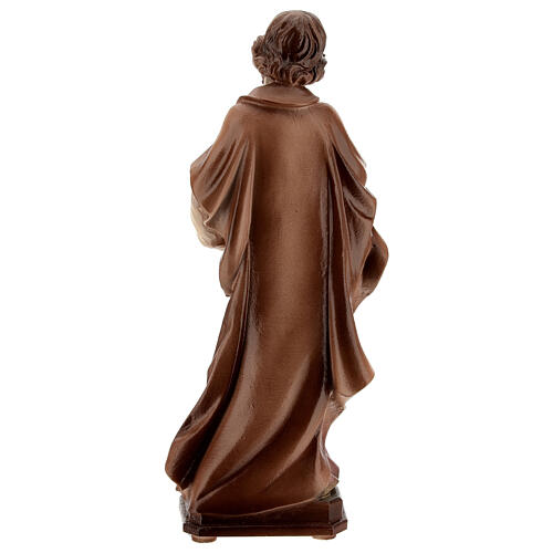 Sankt Joseph der Handwerker aus bemaltem Marmorstaub, 20 cm 5