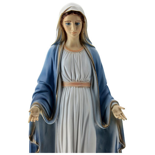 Virgen Milagrosa pintada polvo de mármol 40 cm EXTERIOR 2