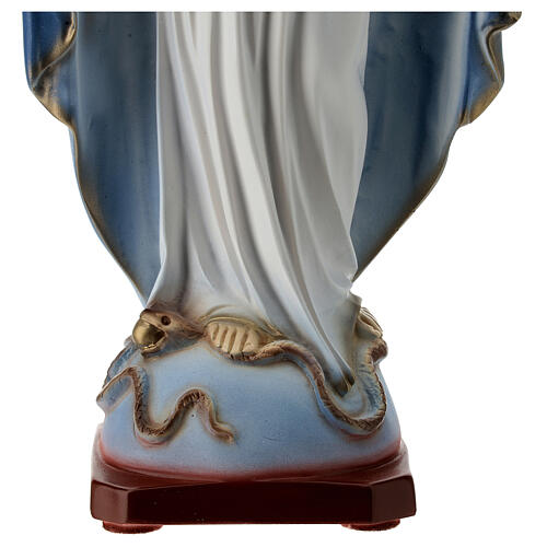 Madonna Miracolosa dipinta polvere di marmo 40 cm ESTERNO 6