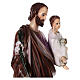 Statue of St Joseph with Jesus, painted marble dust, 100 cm, OUTDOOR s6