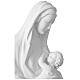 Statue of the Virgin with Child in white synthetic marble, 40 in s4