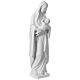 Statue of the Virgin with Child in white synthetic marble, 40 in s5