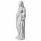 Statue of the Virgin with Child in white synthetic marble, 40 in s7