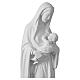 Statue of the Virgin with Child in white synthetic marble, 40 in s9