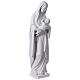 Statue Vierge à l'Enfant en marbre synthétique blanc 100 cm s3