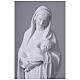 Statua Madonna con bambino in marmo sintetico bianco 100 cm s6