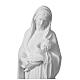 Statua Madonna con bambino in marmo sintetico bianco 100 cm s8