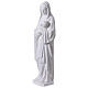 Virgin Mary with Child Statue in White Synthetic Marble, 100 cm s5