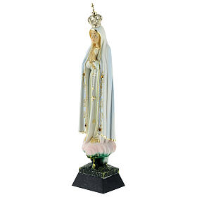 Statua Madonna di Fatima resina strass 22 cm
