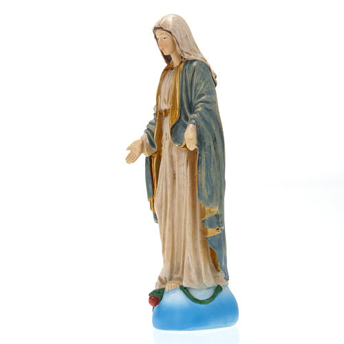 Statue Vierge Miraculeuse résine colorée 20 cm 3