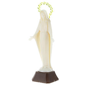 Estatua Virgen Milagrosa fosforescente 14 cm.