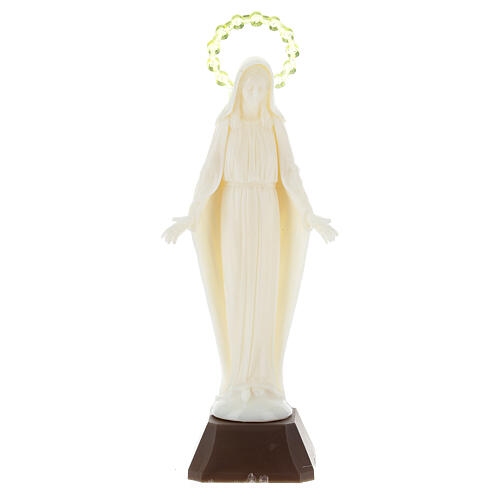 Estatua Virgen Milagrosa fosforescente 14 cm. 1