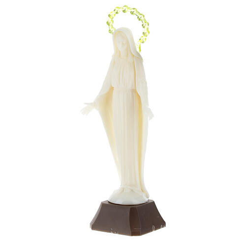 Estatua Virgen Milagrosa fosforescente 14 cm. 2