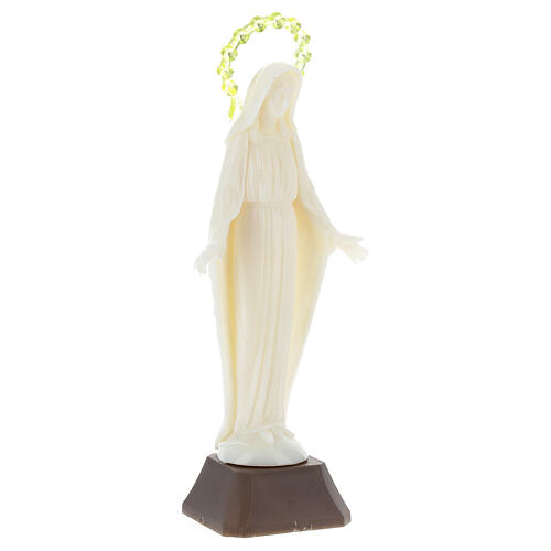 Estatua Virgen Milagrosa fosforescente 14 cm. 3
