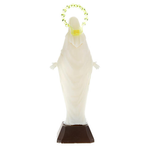 Estatua Virgen Milagrosa fosforescente 14 cm. 4