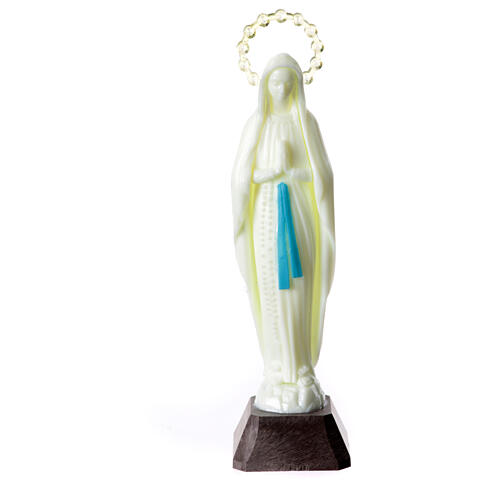 Heiligenfigur Unsere liebe Frau von Lourdes, leuchtend, 14 cm. 1