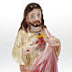 Estatua Sagrado Corazón de Jesús yeso nacarado 30 cm. s2