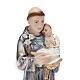 Estatua San Antonio con niño yeso nacarado 30 cm. s2