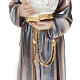 Estatua San Antonio con niño yeso nacarado 30 cm. s3
