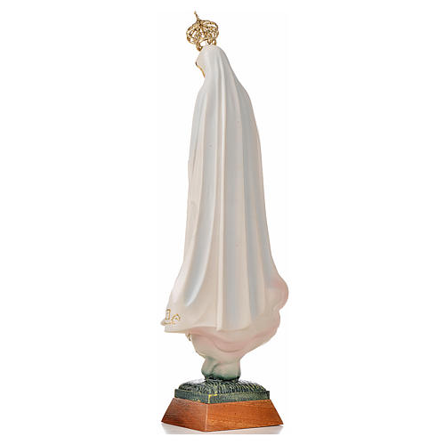 Madonna di Fatima con colombe dipinta 45 cm 3